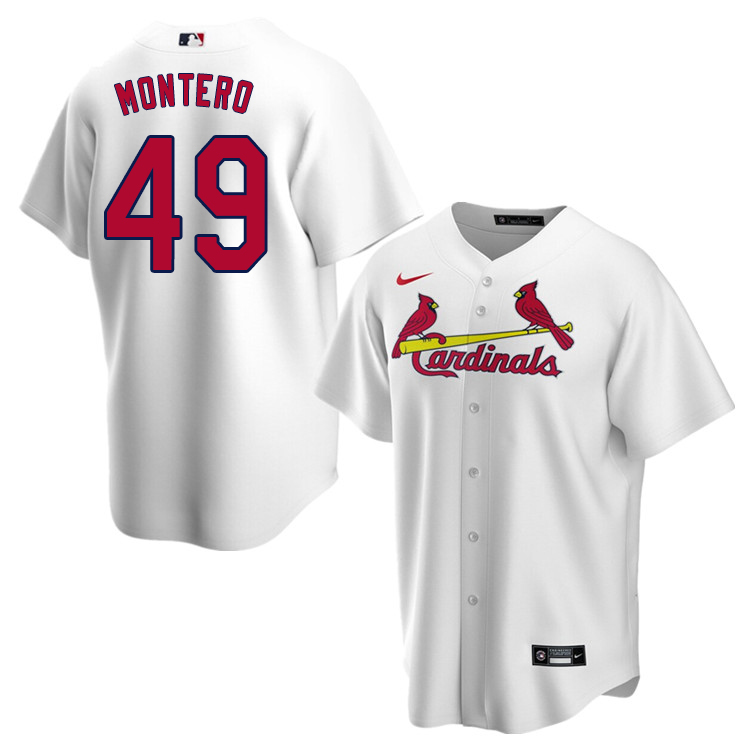 Nike Men #49 Elehuris Montero St.Louis Cardinals Baseball Jerseys Sale-White